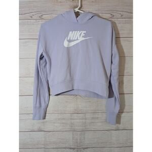 Girls Purple And White Nike Hoodie Size XL